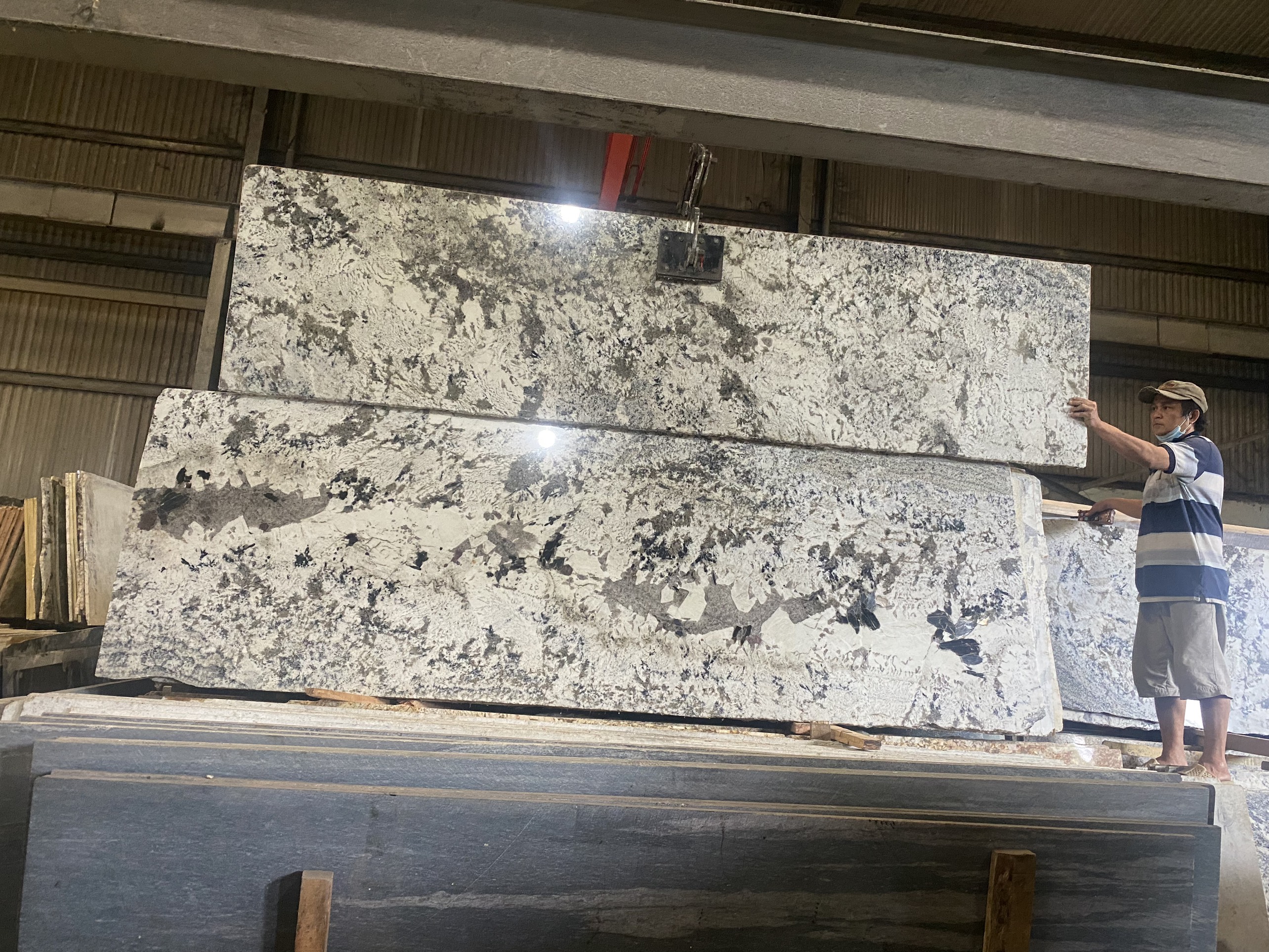 Đá Granite Azul White